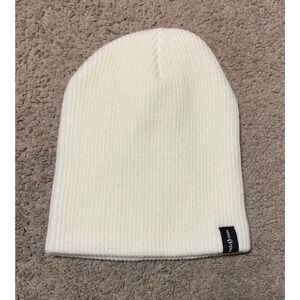 Hang Ten knit hat beanie Cap White Winter Ski Unisex Adult Acrylic Skullcap New